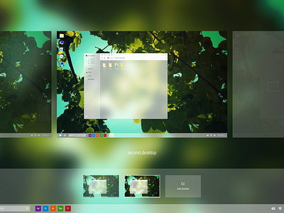 Multi Desktop - windows 10 concept by Mohamed Yahia on Dribbble
