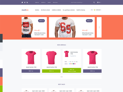 Markito - Freebie Shopping psd template