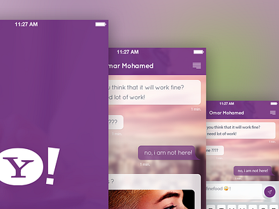 Yahoo Live Concept - part 2 image loading messenger record send text voice