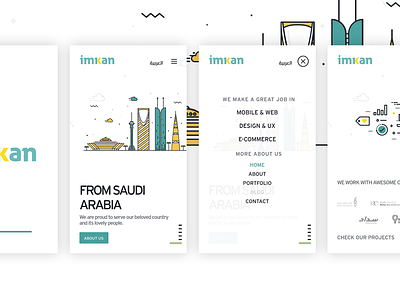 IMKAN Website Responsive Layout