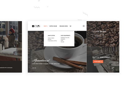 12cups website revamp 12cups coffee featured megamenu navigation shopping slider