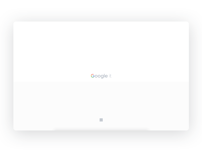 Google it, animation experience google google it loader search