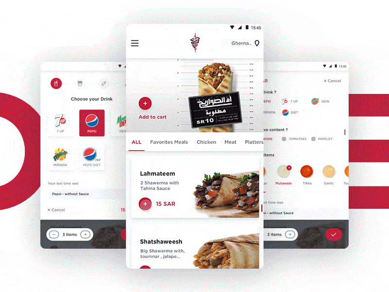 Food Ordering Experience animation customization delivery experience food foodapp interaction design menu micro interaction microinteraction mobile app order order confirmation ux