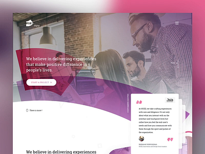 Hued Digital - POC animation blog casestudy corporate digital services featured home one page qoutes ui ux video website