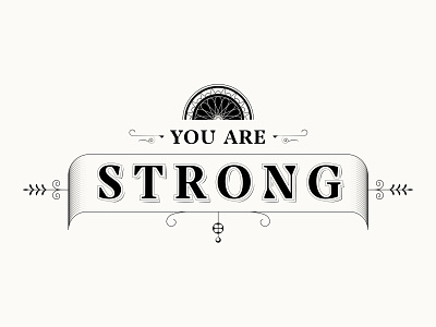 Vday 2020 - Your Are Strong dribbbleweeklywarmup graphic design illustration type typography vector