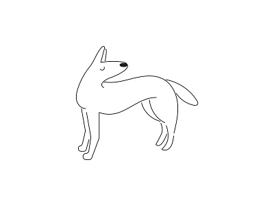 Sulley dog graphic design husky illustration illustrator line art outline pet