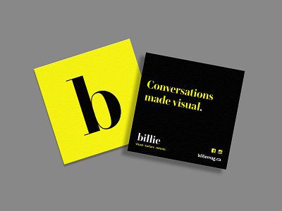 Billie - Promo branding flyer graphic design handout indesign layout print promo promotional