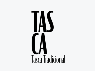 Tas Ca black lisbon logo logotype naming portuguese restaurant branding type typography