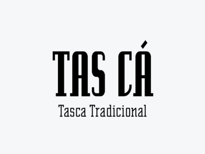 TAS CA black brand logo logotype restaurant tasca type typography