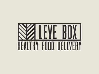 Leve Box Logo branding colors delivery service food brand food branding lettering lisbon logo logotype portugal type typography vector wordmark