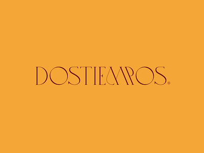 Dostiempos branding logo minimal typography vector wordmark