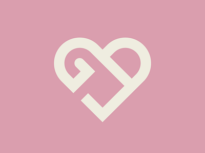Personal logo branding branding design heart icon identity isotipo logo logofolio love minimal monogram pink self identity vector