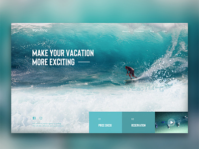 try surfing UX/UI Design app graphic photoshop surfing uxui