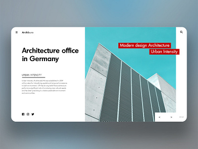 architecture office UX/UI design