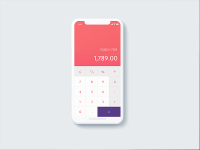 Daily UI challenge #004 - Calculator