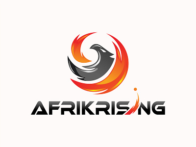 Afrikrising Logo afrikrising avitive branding colorful creative logo eagle identity illustration logo logotype mark monogram monogram letter mark monogram logo typography vector