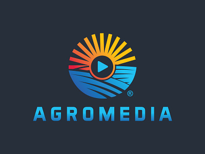 AgroMedia Logo agriculture agriculture logo agro app avitive branding farm farmer fertilizer logo logomark logotype mark media minimalist monogram plantation play rural sun
