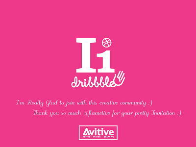 Avitive Dribbble Debut avitive debut debuts first hello idea invitation invite join new
