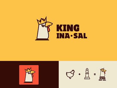 King Inasal art branding design flat icon illustration illustrator logo minimal philippines typography vector