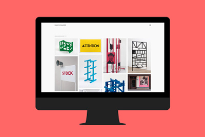 DS minimal minimalist mock up sculptor visual artist web design web development