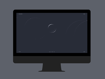 GS minimalist mock-up musician visual artist web design web development