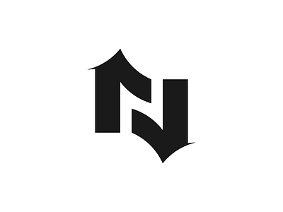 Letter N logo concept