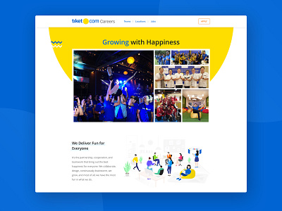 Landing Page Careers tiket.com