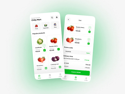 Supply chain grocery app design