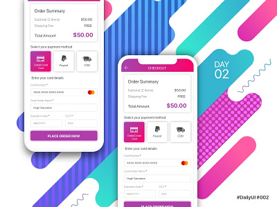 DailyUI - Credit Card Checkout