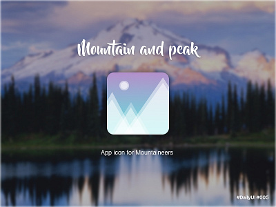 App Icon for a Mountaineering Application app icon