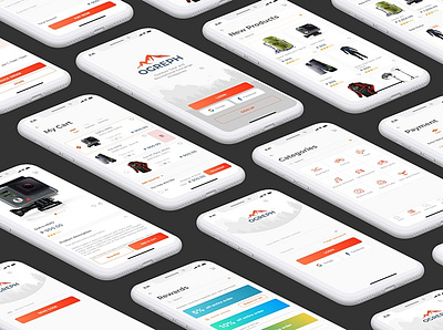 OGREPH Outdoor Shopping App casestudy ecommerce shopping app ui ux