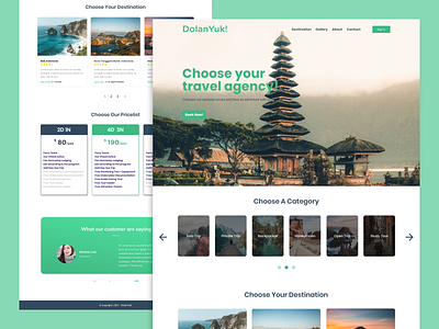 DolanYuk! Travel Agency. adventure agency app booking design graphic design journey landing modern page travel ui user interfaces website