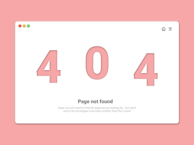 Daily UI#8 404 Page
