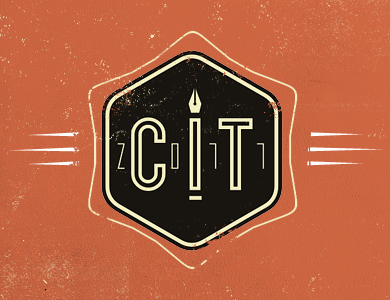 CIT'11 logo logotype red retro vintage