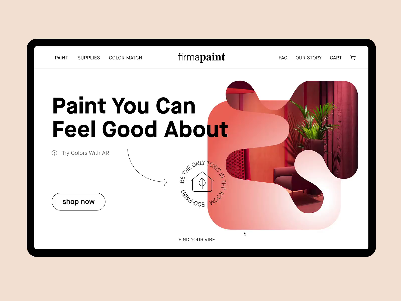 Eco Paint Landing page by Anton Shineft on Dribbble
