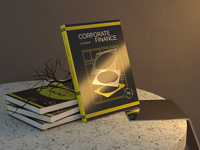 Corporate Finance Book Cover 3d book book cover branding cinema4d cover design design illustration layout mockup octane