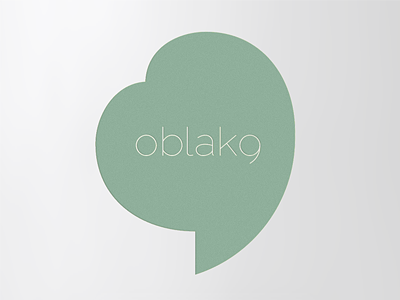 Oblako9 Logoform clean cloud logo logotype minimal symbol