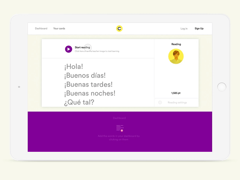 Vocabulary exercise Language app by Anton Shineft on Dribbble