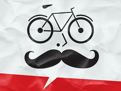 Familiar face cycling identity mustache pack silkscreen