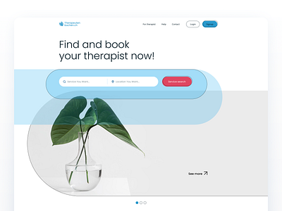 Landing page | Find and book therapists