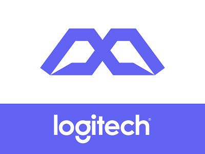 logitech MX v.1 agency blue brand branding concept letter letter mx line logi logitech logo logotype master mx redesign simple sport