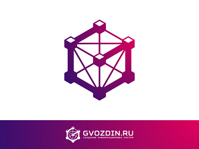 Gvozdin 3d consult cube develope g hexa hexagon information it letter letter g line logo logotype programing simple system tech technology