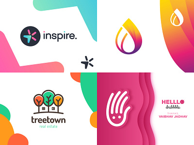 2018 arrow dribbble dribbble2018 drop face hand hello home inspire logo logotype oil real estate simple star top town tree year