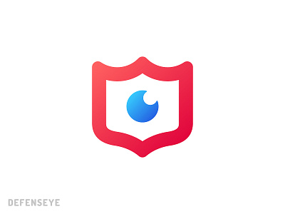 Defenseye agency brand branding cctv circle defender defense dot eye line logo logotype look security shield simple strong video