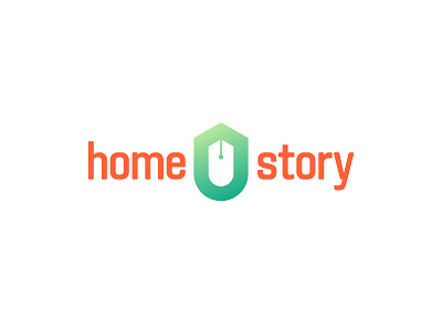 Home story agency arrow blog blogger brand branding family green home house logo logotype negative space pen pencil roog story write writer