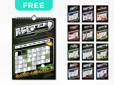 Sports Wall Calendar 2020 Free Download 2020 baseball basketball brand calendar calendar 2020 calendar ui design download emblem football free freebies holidays month print retro sport wall year