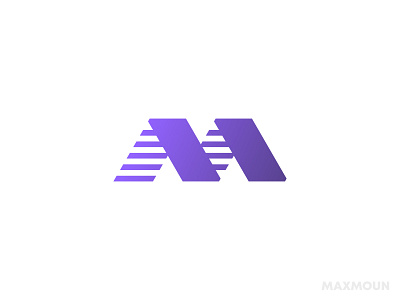 Maxmoun v.2 agency brand branding connect letter letter logo letter m line logo logotype m max maximum mountain simple slash sport triangle