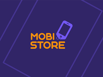 MobiStore Logo agency badge brand branding device digital logo logotype market mobile phone phone app price sale shop smartphone store stores tag technical