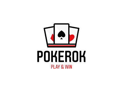 Pokerok Logo v.2 brand branding casino crown design game card heart indian king logo logotype play playing card poker poker card wine