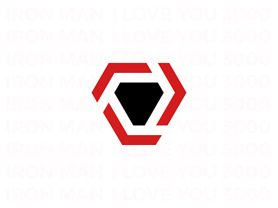 Iron Man Logo - Reactor 3000 brand concept illustration iron ironman line logo logotype love man marvel print reactor simple triangle